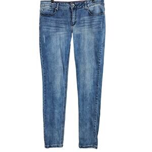Womens Jeans Size 15 Lovesick Hot Topic Mid Rise Skinny Long Tall 32 3/4" Inseam